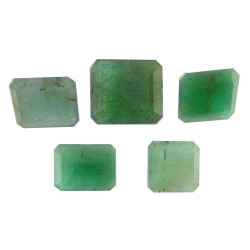 Green Emerald – 25.93 Carats (Ratti-28.65) Panna ~ 5 Pcs Seller Pack